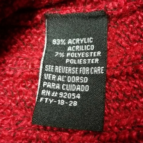 Carolyn Taylor Women's Red Sweater Long Raglan Sleeve Size XL - Picture 10 of 14